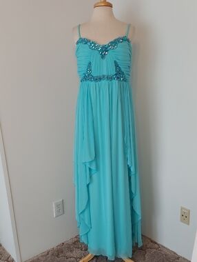 Deb Turquoise Chiffon Dress